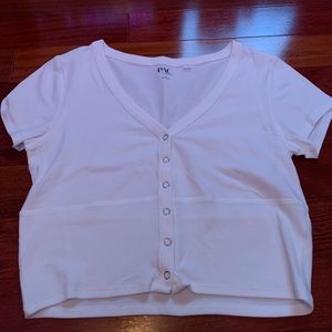 White Crop Top